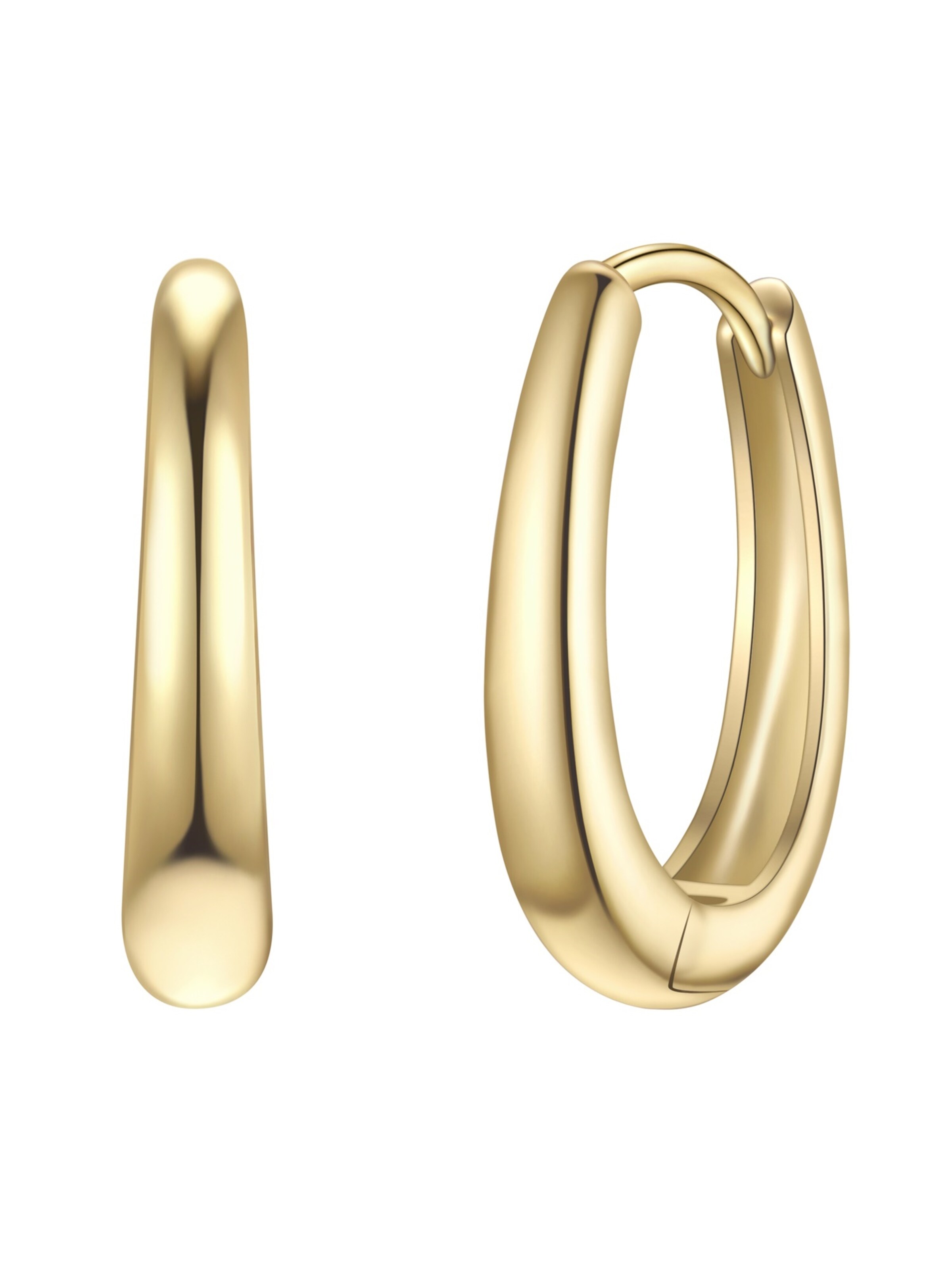 Boucles d'oreilles Glanzstücke München en or : devant