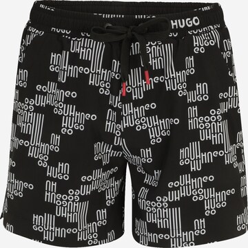 Shorts de bain 'HVAR' HUGO en noir : devant