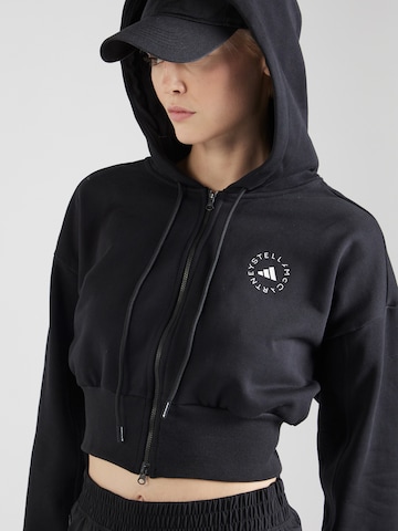 ADIDAS BY STELLA MCCARTNEY - Sudadera con cremallera deportiva en negro