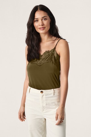 SOAKED IN LUXURY - Blusa 'Clara' en verde: frente