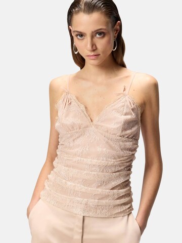 PINKO Top 'PINKO FRAGOLA TOP PIZZO STRETCH TOP' in Pink