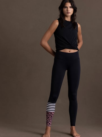 Hey Honey Top 'Cropped' in Schwarz
