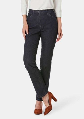 Coupe slim Jean 'Anna' Goldner en noir : devant