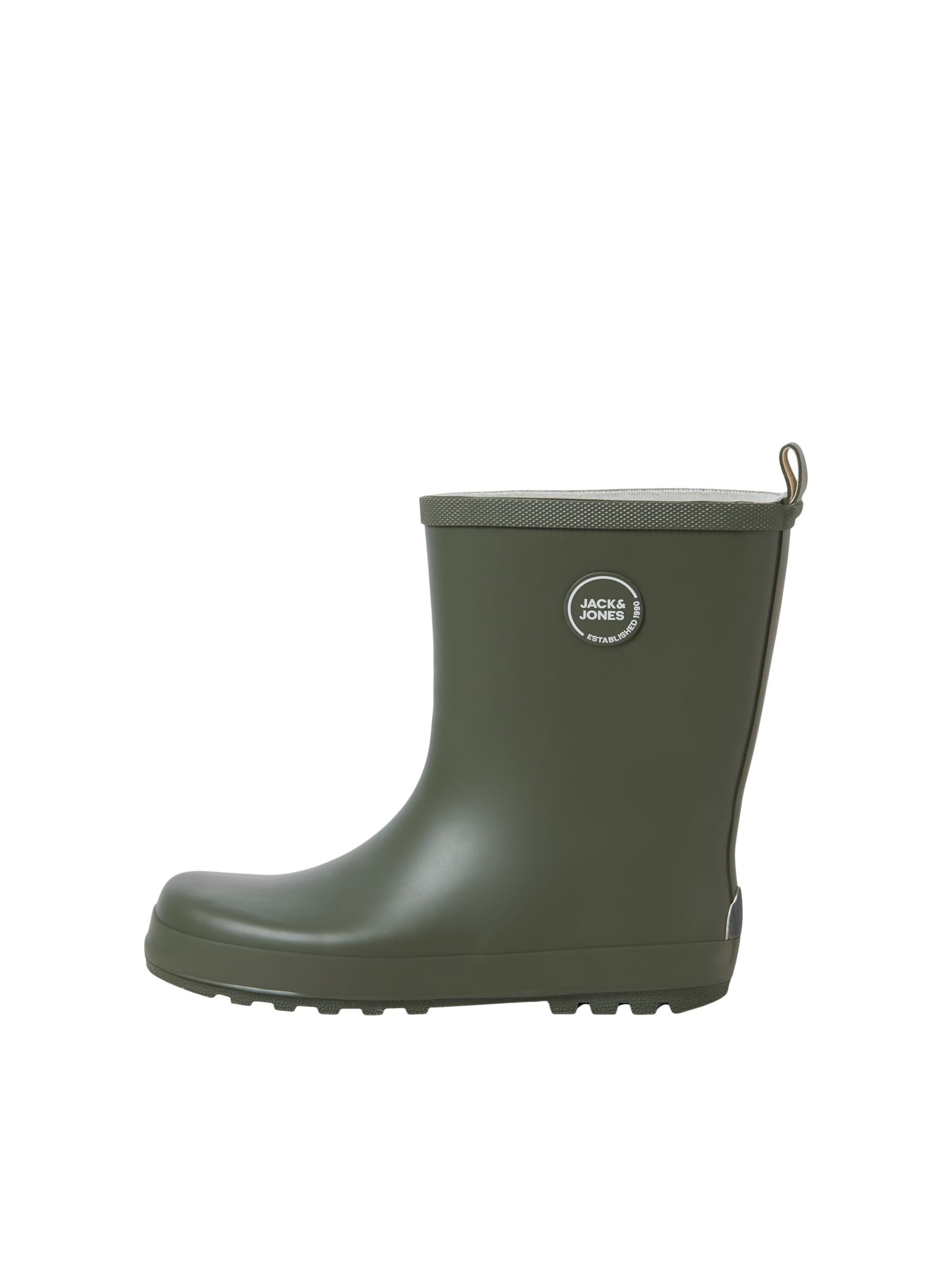 Jack &amp; Jones Junior Gummistøvler i grøn: forside