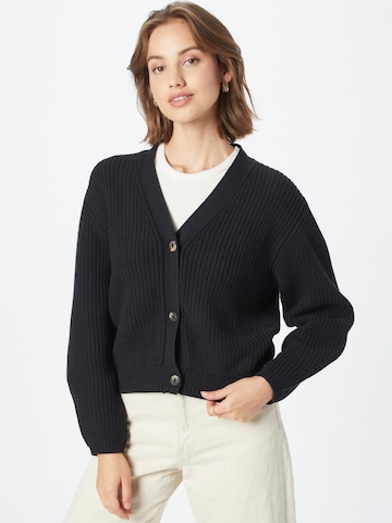 ABOUT YOU Knit Cardigan 'Sana' in Black: front