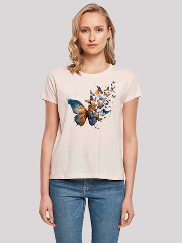 T-shirt 'Schmetterling' F4NT4STIC en rose : devant