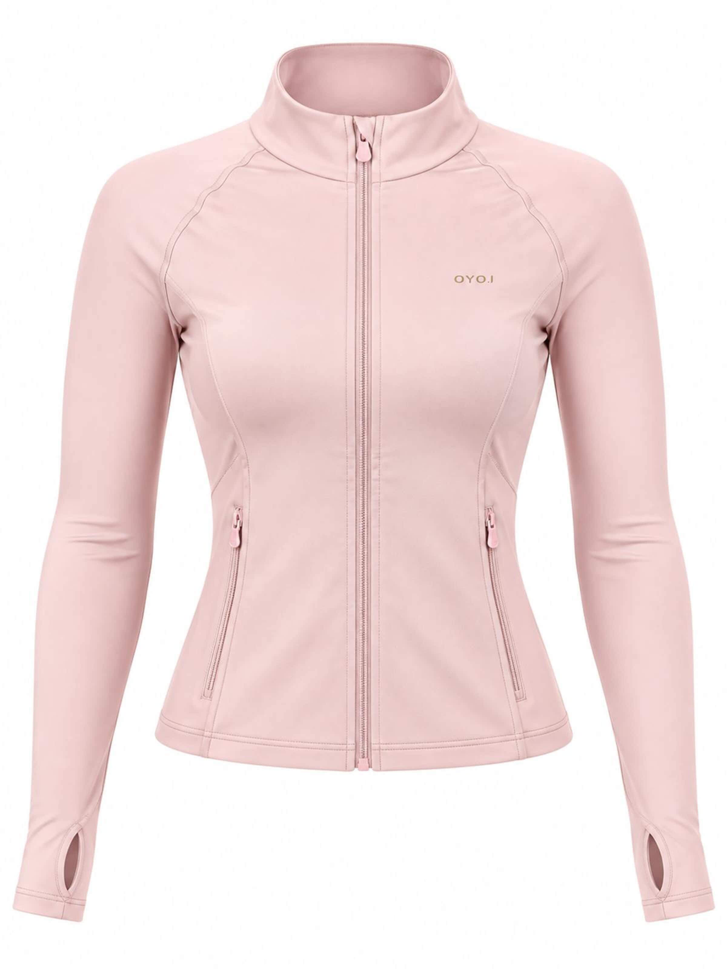 OYOJ Träningsjacka 'Shape Performance Zip Jacket - Pink' i rosa: framsida
