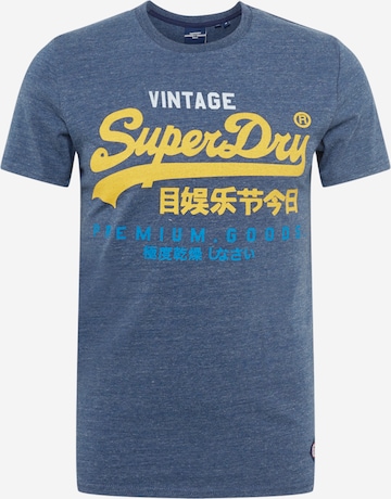 T-Shirt Superdry en bleu : devant