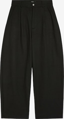 Bershka Wide Leg Laskoshousut värissä musta: etupuoli