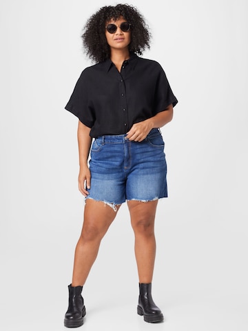 Noisy May Curve Slimfit Shorts 'KATY' in Blau