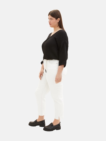 Tom Tailor Women + Regular Jeans 'Barrel' in Wit