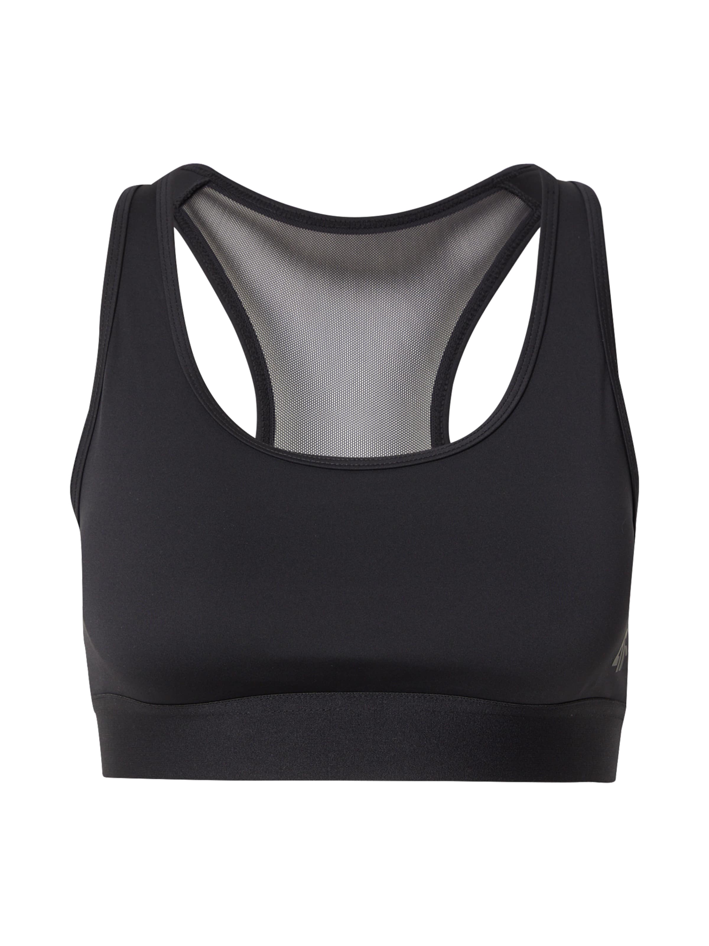 4F Μπουστάκι Αθλητικό σουτιέν σε μαύρο: μπροστά