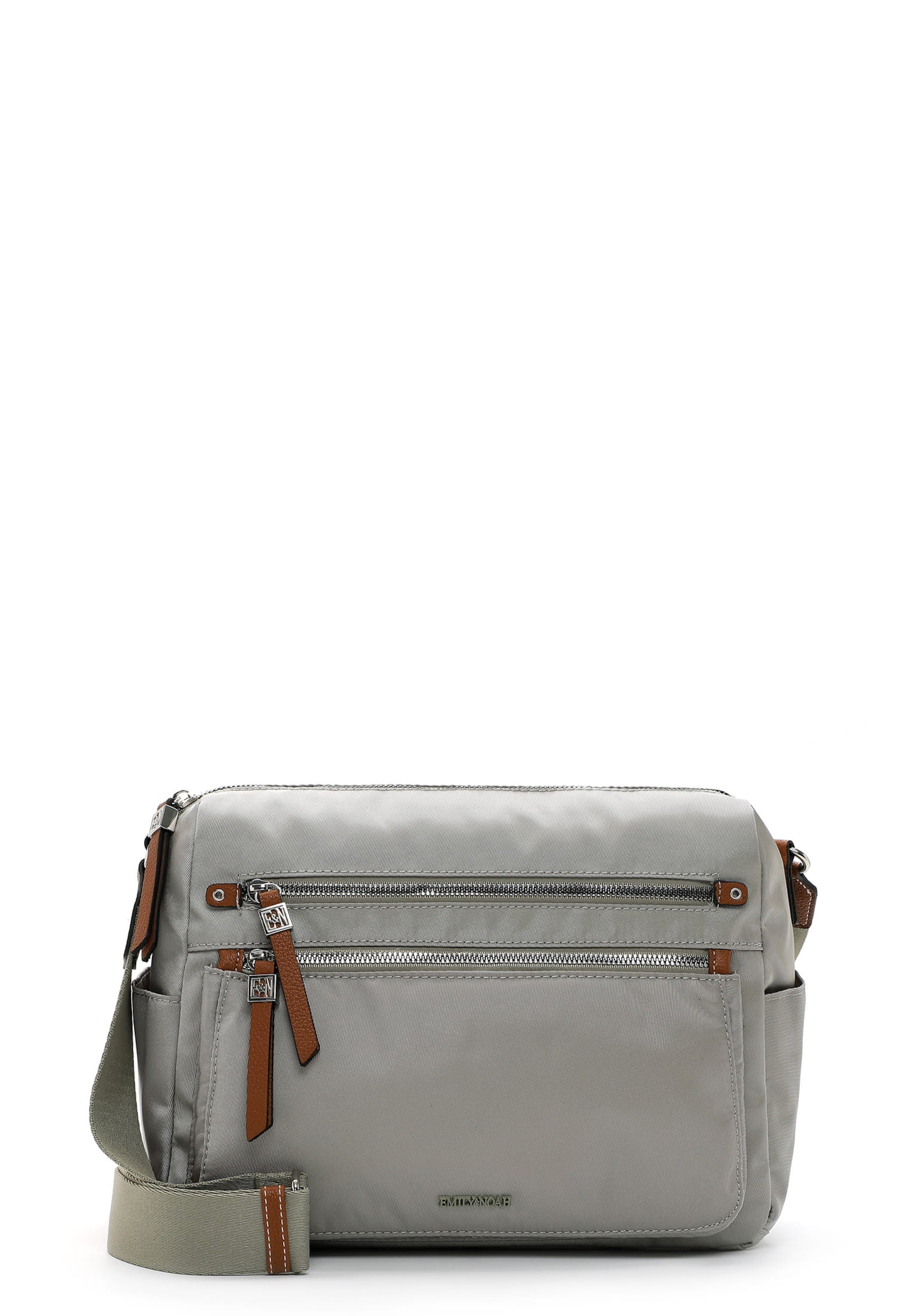 Emily & Noah Umhängetasche in Grau: Vorderseite