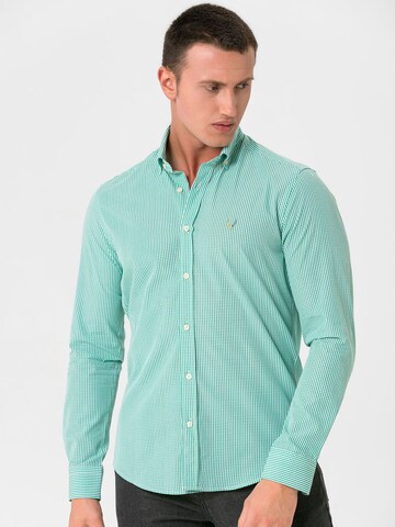 By Diess Collection - Regular Fit Camisa 'OXFORD ' em verde