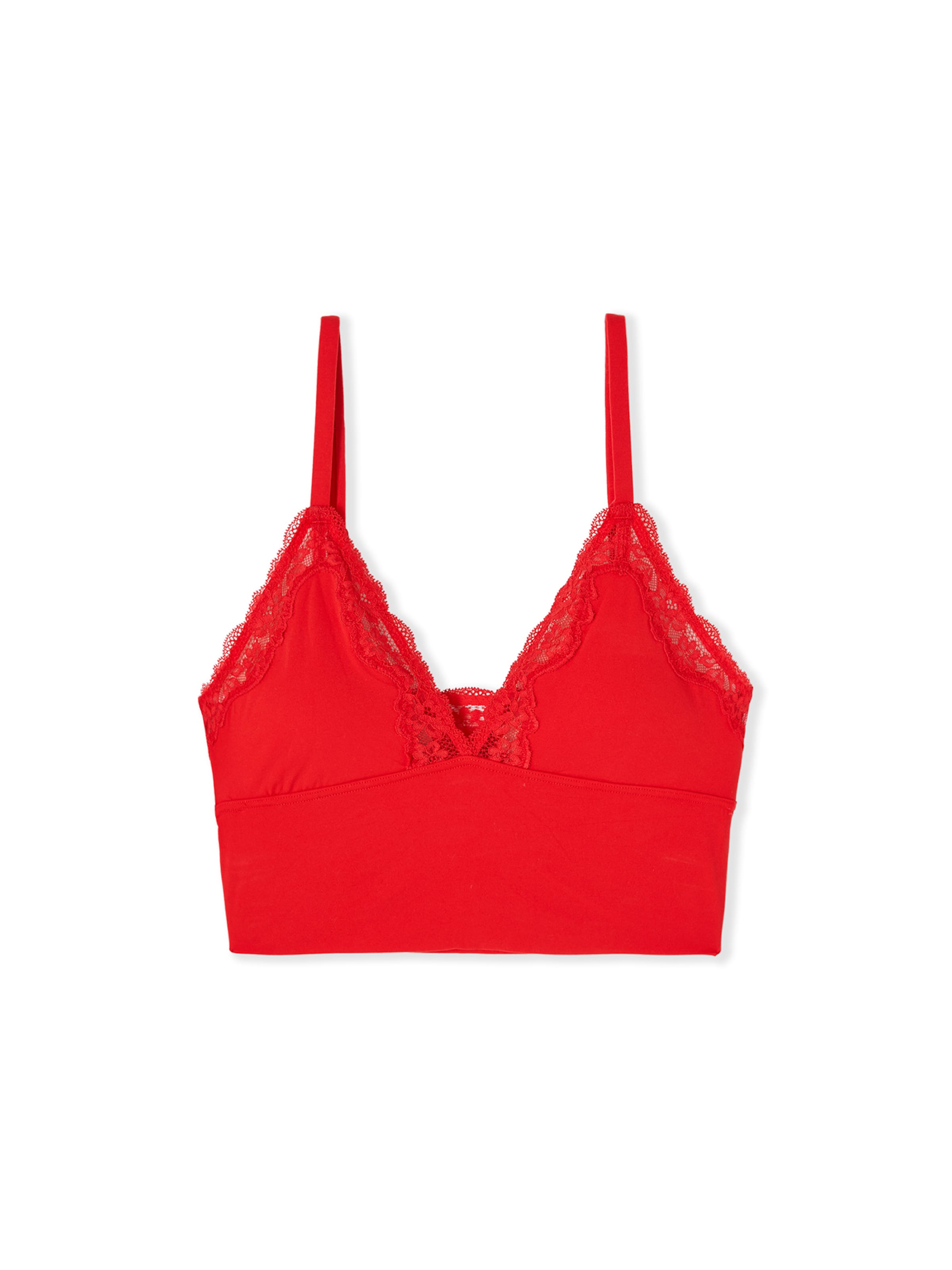 ETAM Bra 'Pure Soft Lace' in Red: front