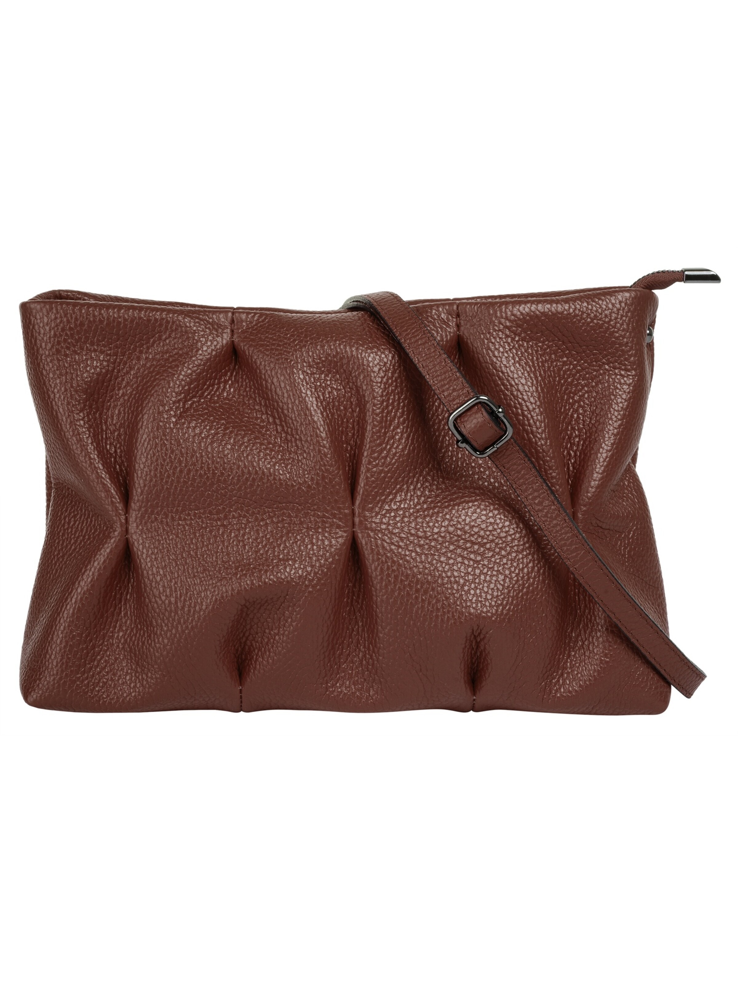 Sac à bandoulière Cluty en marron : devant
