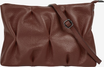 Sac à bandoulière Cluty en marron : devant