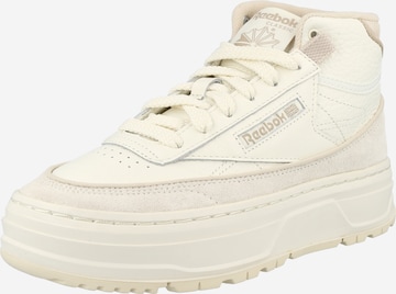 Sneaker alta 'Club C Geo' di Reebok in bianco: frontale