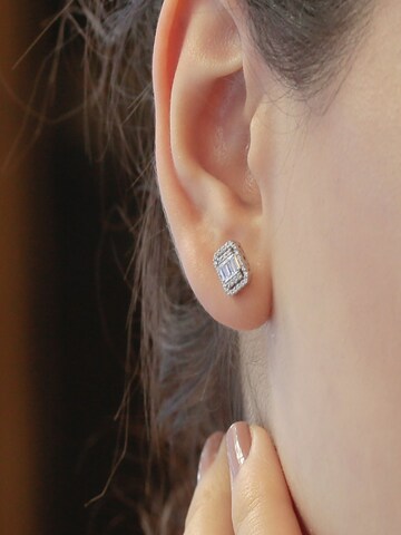 EinStein Diamant Earrings in Silver