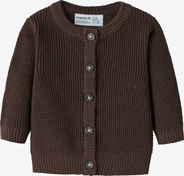 Cardigan 'NBNBUBBA' NAME IT en marron : devant