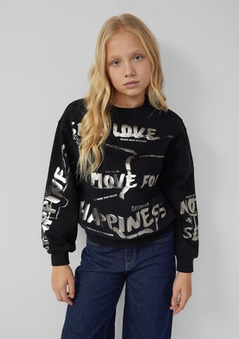 Sweat-shirt s.Oliver en noir : devant