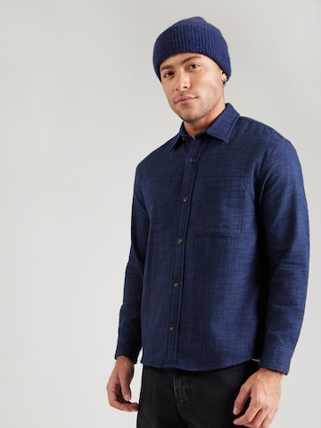 Abercrombie & Fitch Regular fit Ing - kék: elől