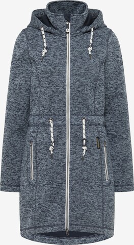 Schmuddelwedda Knitted Coat in Grey: front