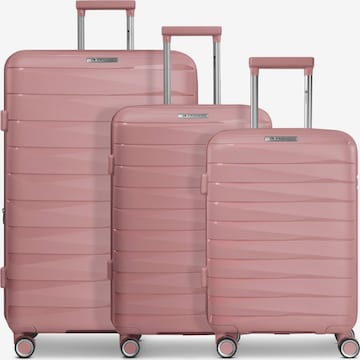 Ensemble de bagages 'London' Franky en rose : devant