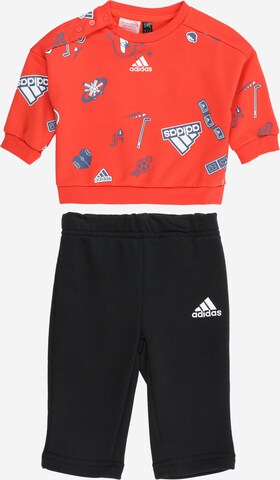 ADIDAS SPORTSWEAR - Fato de treino em vermelho: frente