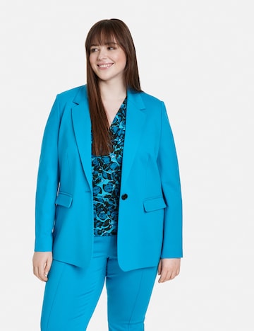 SAMOON Blazer in Blue: front