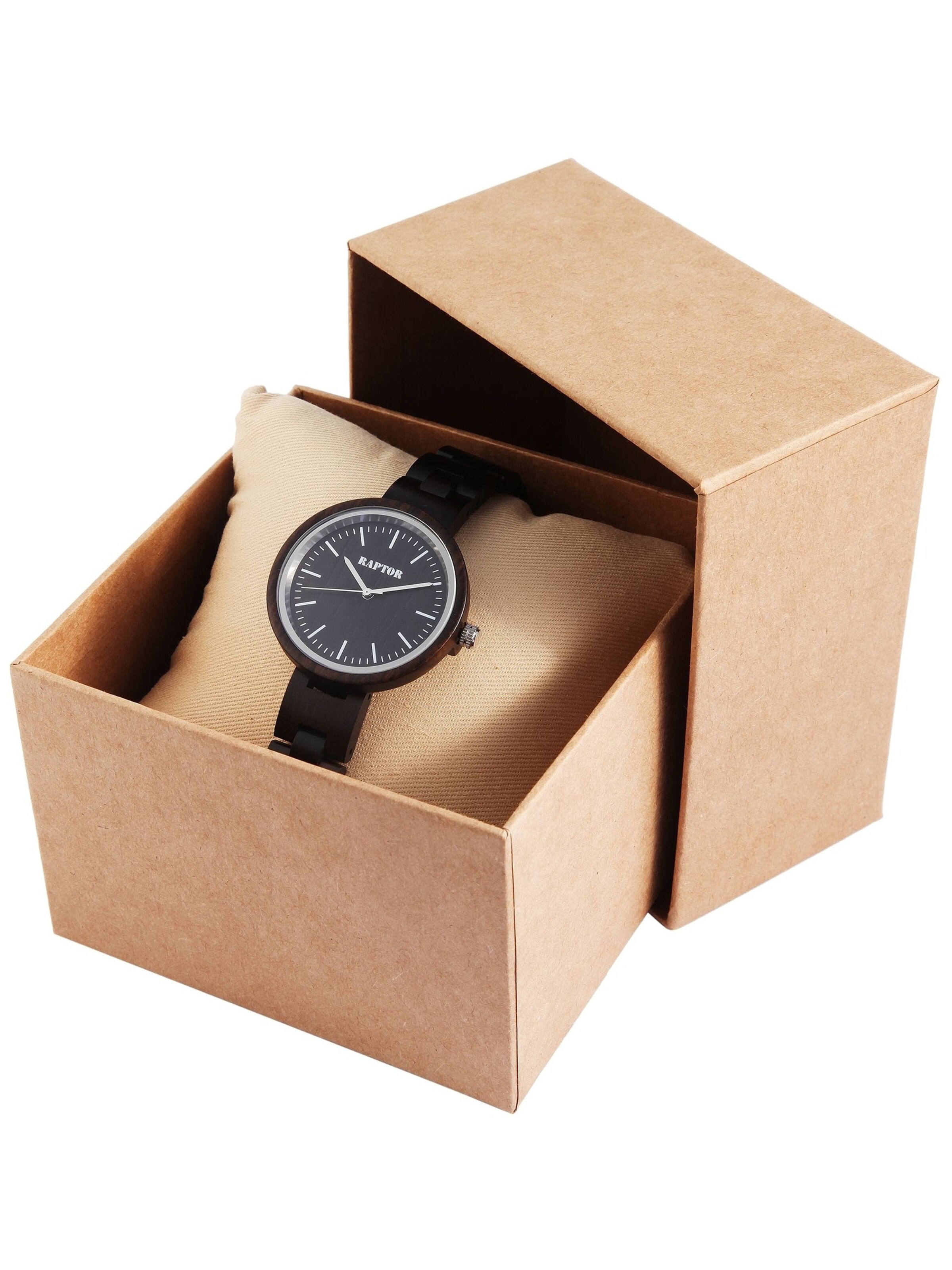 Raptor Analog Watch 'Bodilla, Mineralglas' in Brown
