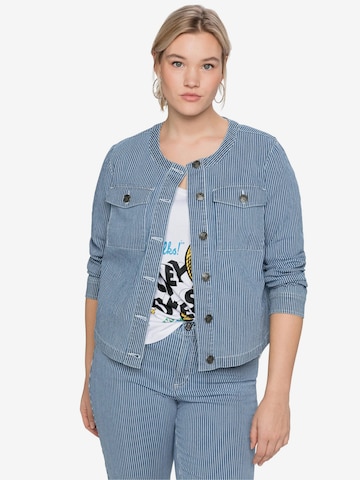 SHEEGO Jeansjacke in Blau: predná strana