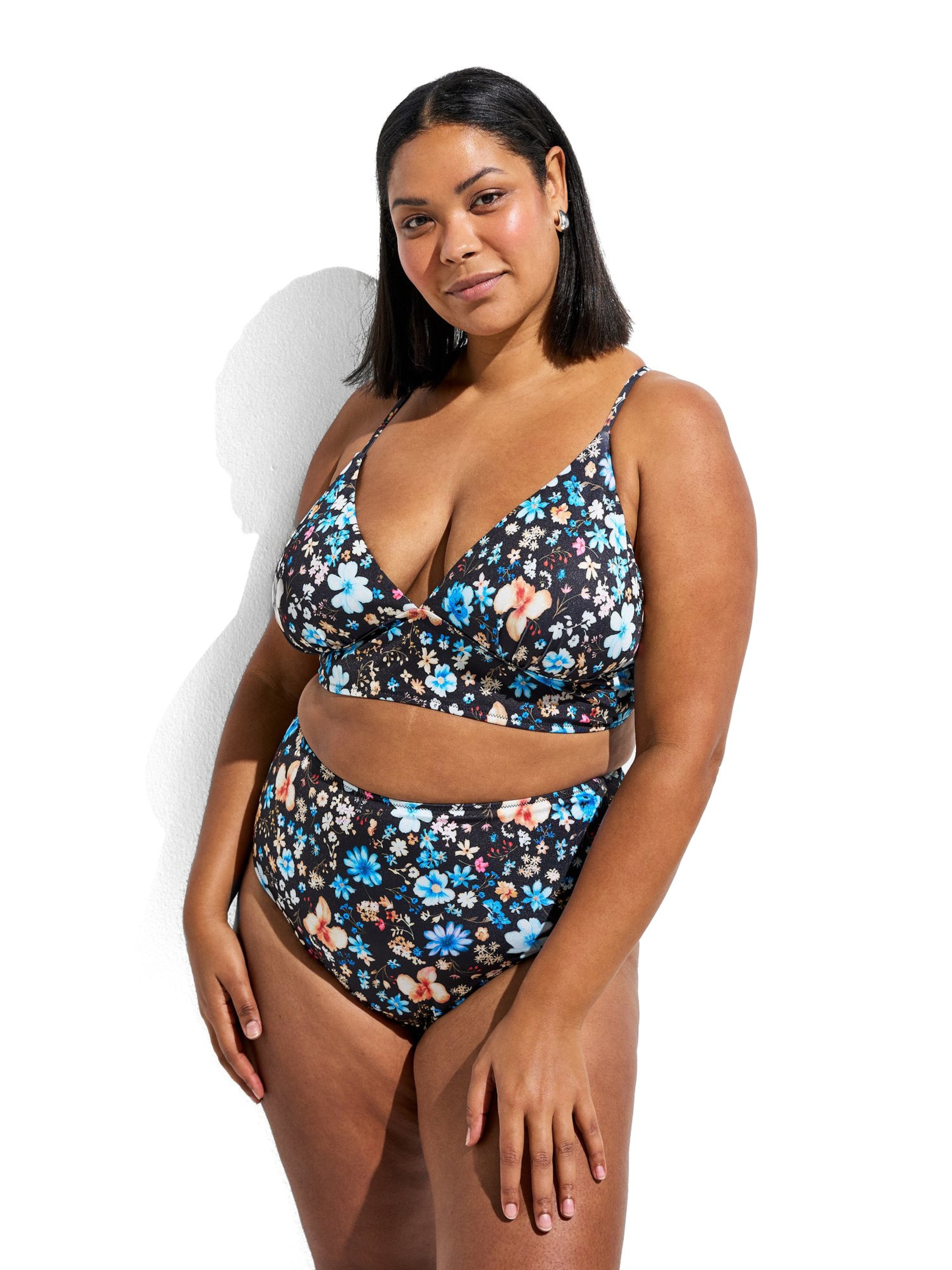 Swim by Zizzi Долнище на бански тип бикини 'Caanne' в синьо