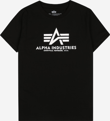 ALPHA INDUSTRIES Shirt in Black: front