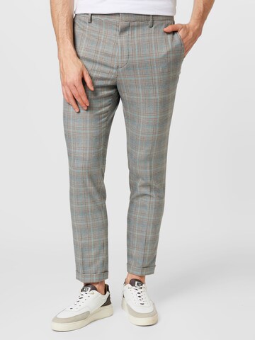 Coupe slim Pantalon BURTON MENSWEAR LONDON en gris : devant