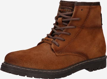 bugatti Lace-Up Boots 'Vaceno' in Brown: front
