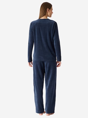 Pyjama ' Casual Velour ' SCHIESSER en bleu