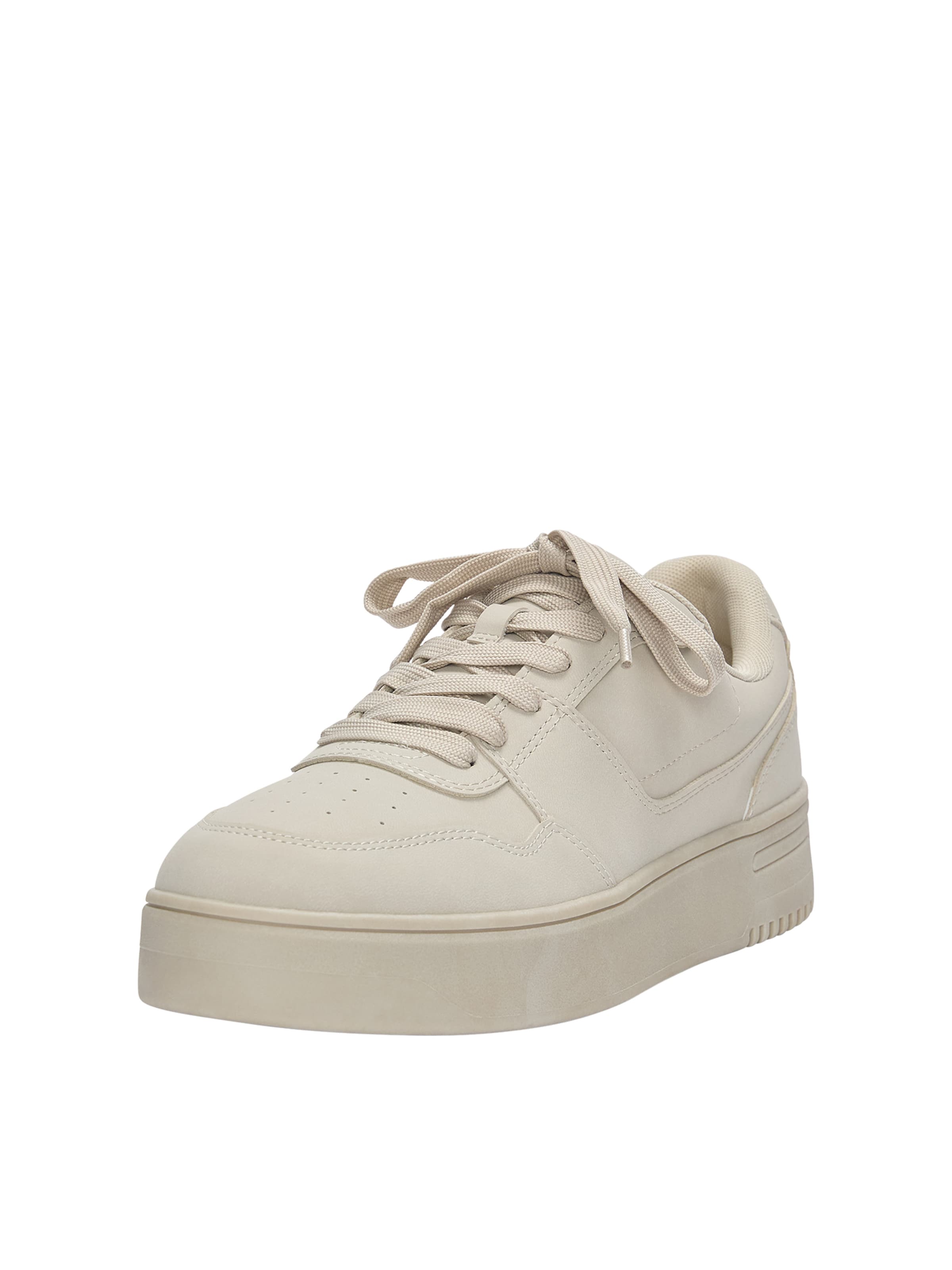 Pull&Bear Platform trainers in Beige: front