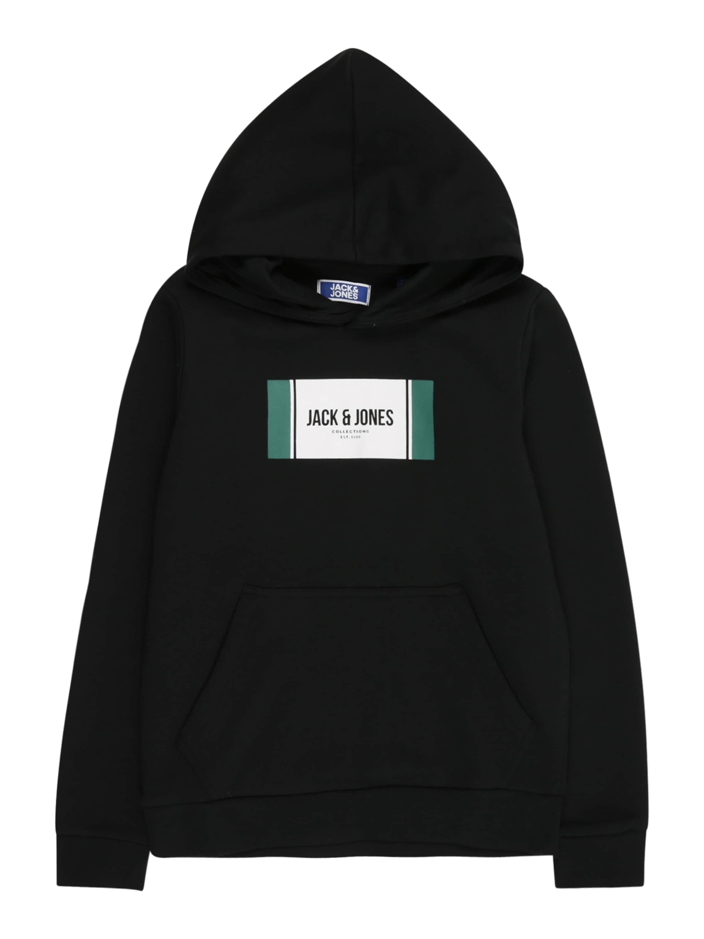 Jack & Jones Junior Sweatshirt 'JJHAYATO' in Black: front