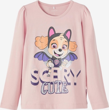 NAME IT Shirt 'Paw Patrol' in Pink: predná strana