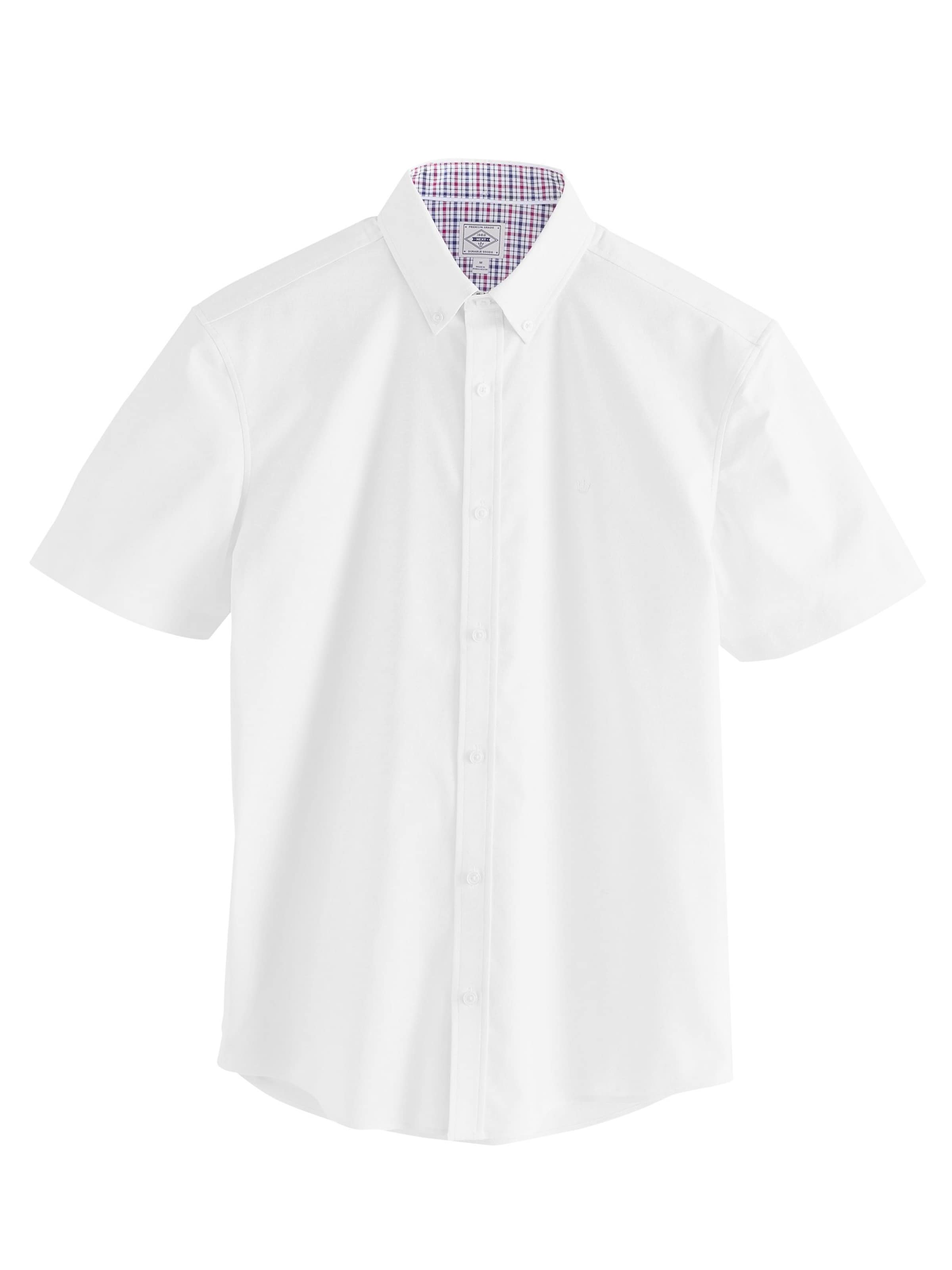 Next Regular fit Риза в бяло: отпред