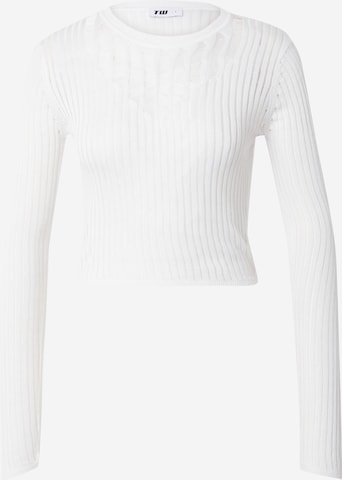 Pull-over Tally Weijl en blanc : devant