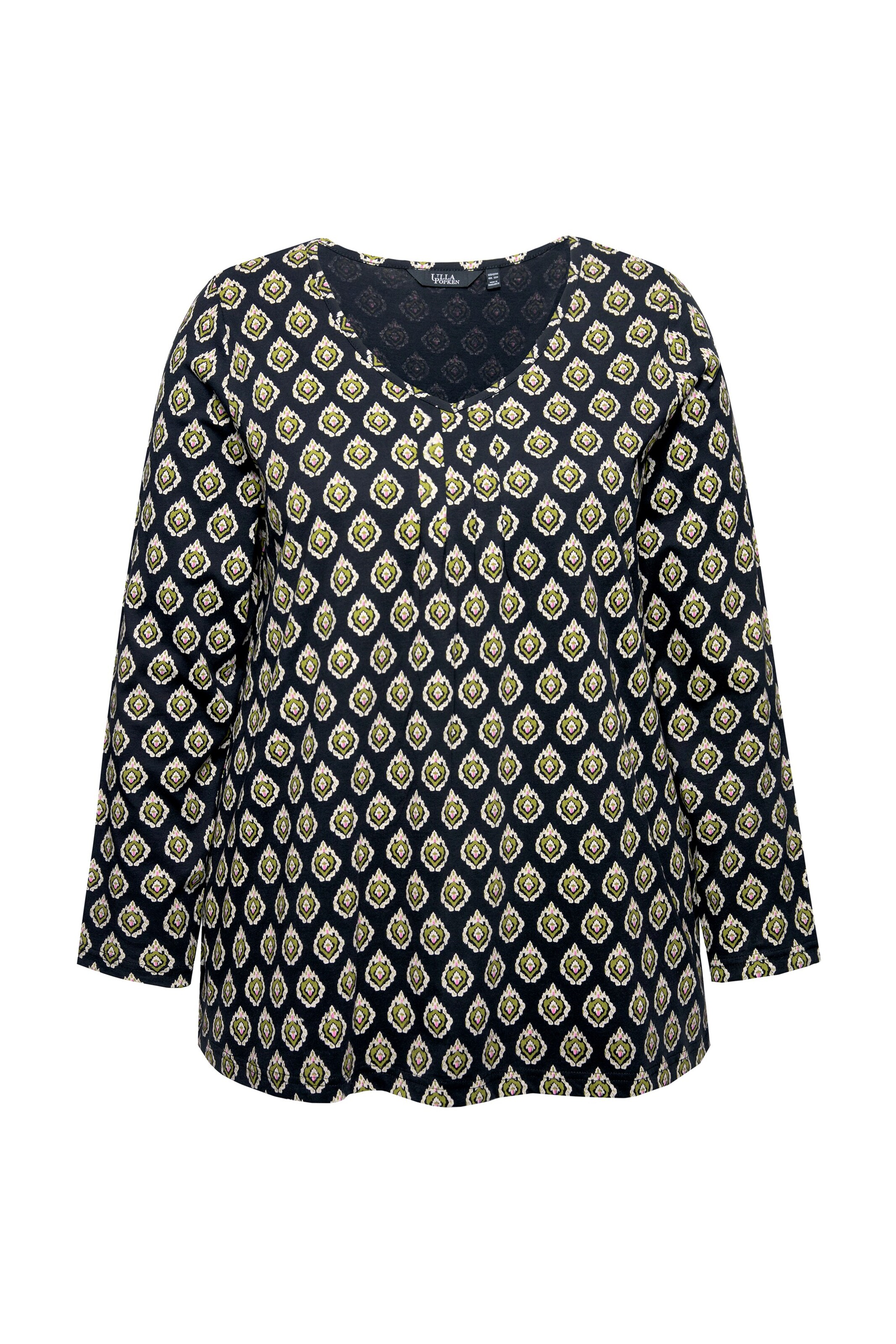 T-shirt Ulla Popken en noir : devant