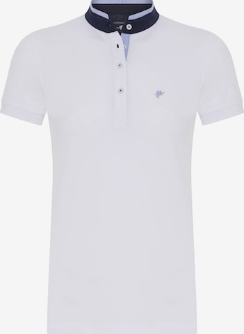 DENIM CULTURE Poloshirt 'Kelly' in Weiß: predná strana