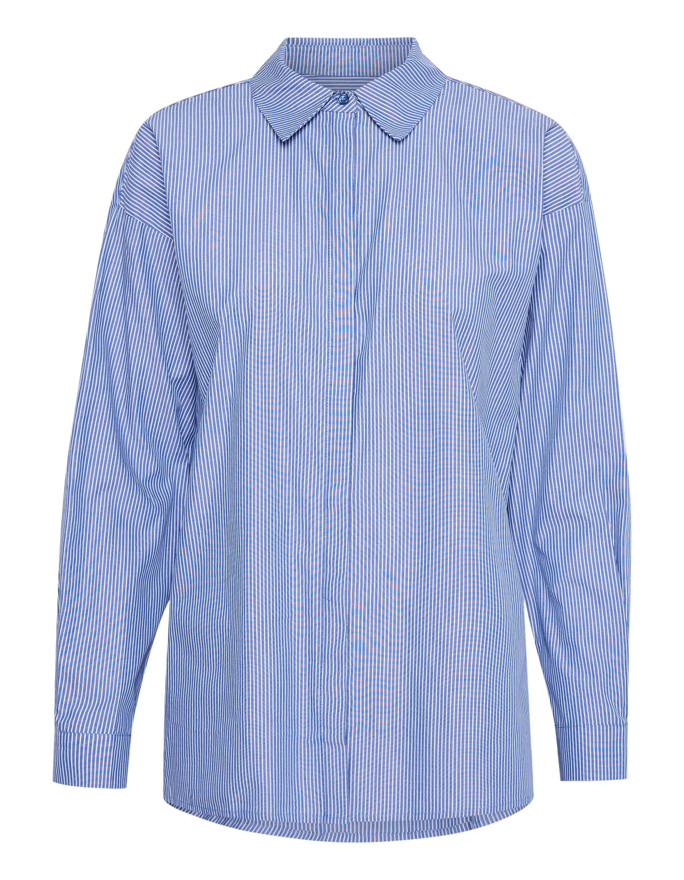 My Essential Wardrobe Bluse i blå: forside