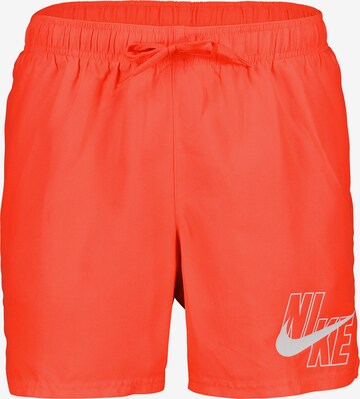 Nike Swim Regular Board Shorts 'Lap 5' in Red: front