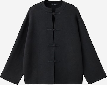 MANGO Strickjacke 'BEIJING' in Schwarz: Vorderseite