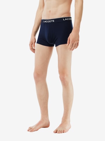 Boxers LACOSTE en bleu : devant