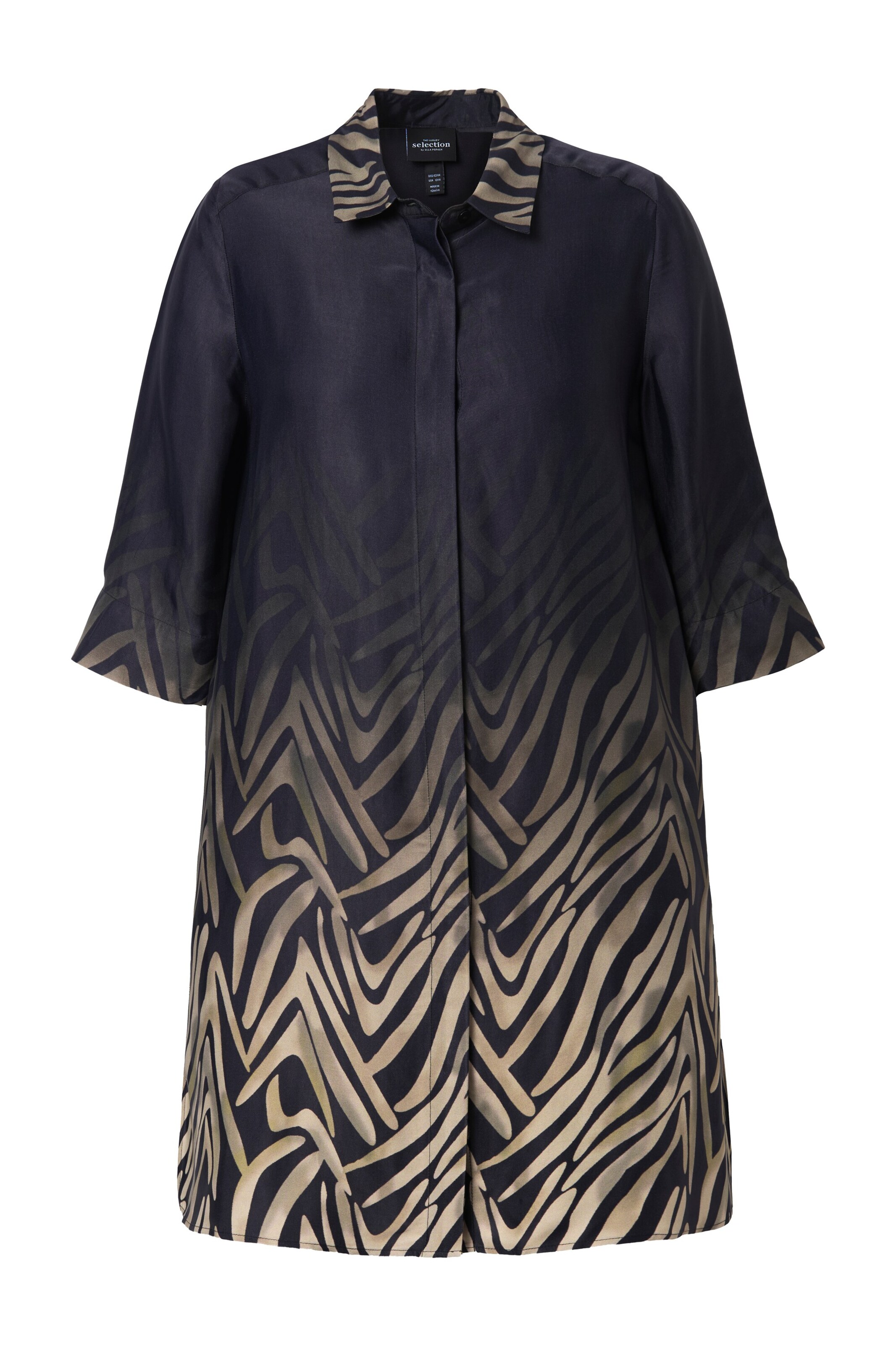 Ulla Popken Tuniek in Zwart: voorkant