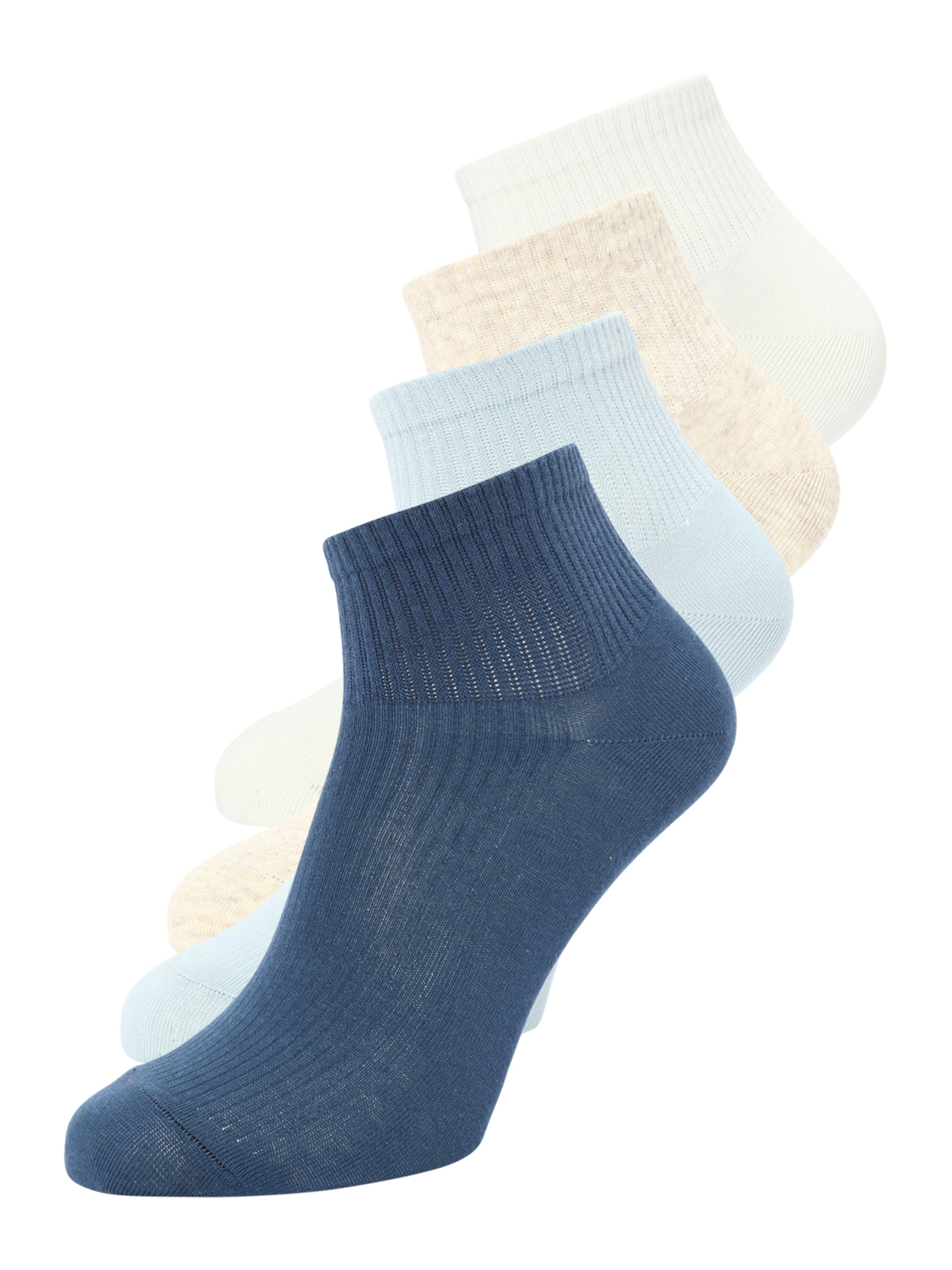 Lindex Calcetines en 36-38 en beige moteado / genciana / azul claro / blanco, Vista del producto